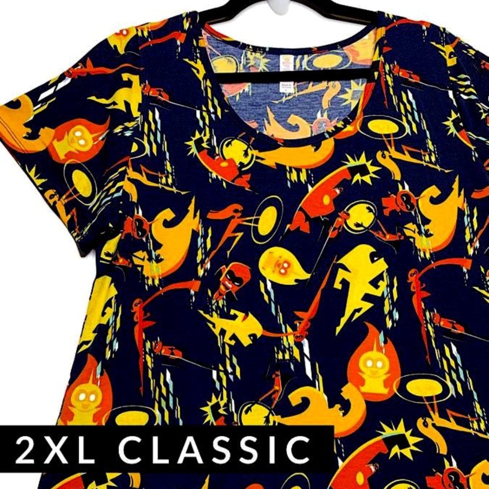 NWT 2XL Lularoe Disney Incredibles Classic T Shirt Top